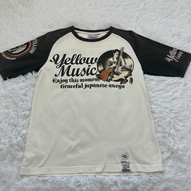 빈티지 야쿠자 로즈 나그랑 반팔 943 y2k 스트릿 갸루 펑키 일본빈티