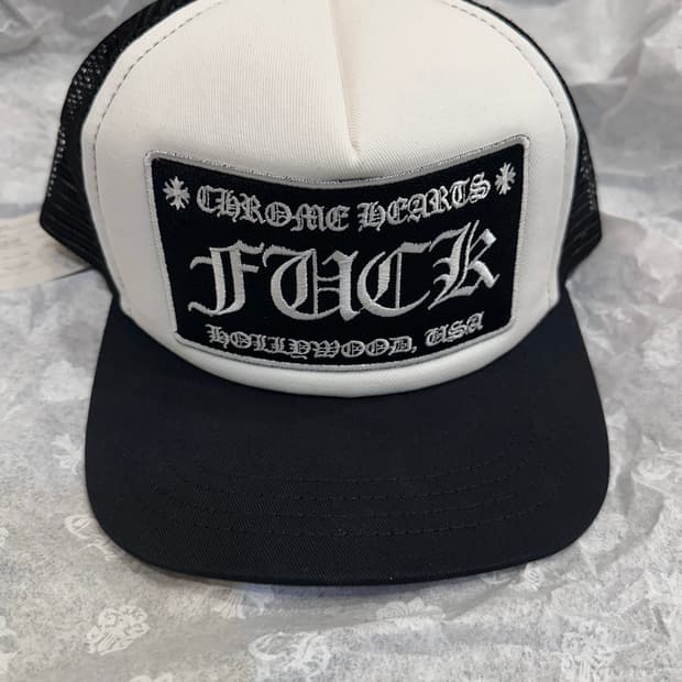 크롬하츠 트러커 캡 fuck 화이트