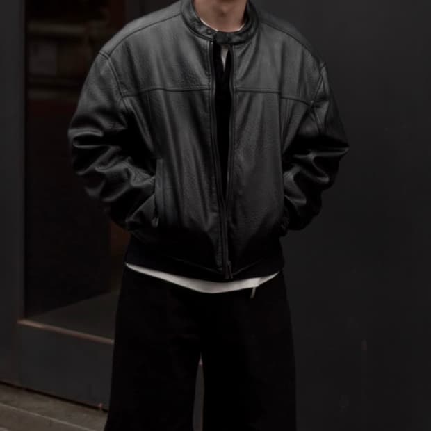 자라 라이더 버팔로 소가죽 자켓 XL