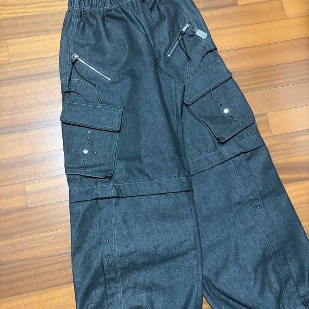 알에스에스씨 RIVET CARGO CONVERTIBLE DENIM