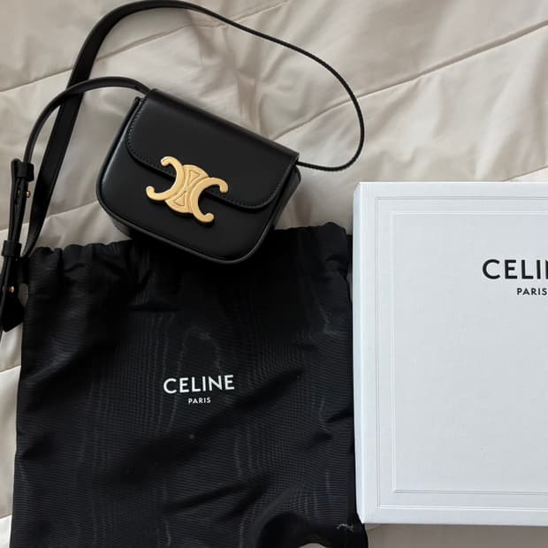 셀린느 트리오페 미니 백 블랙