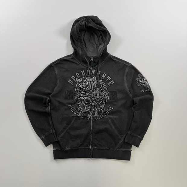 프레포텐테 빈티지 해골 후드집업