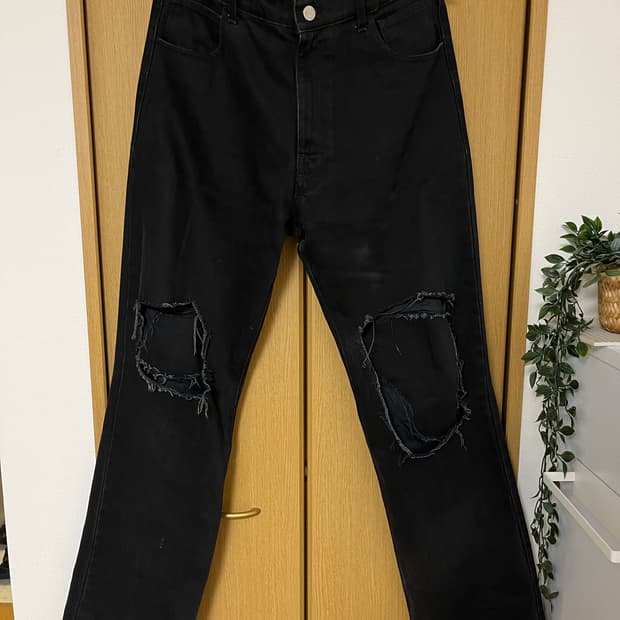 Raf simons 20fw Uneven knee pants