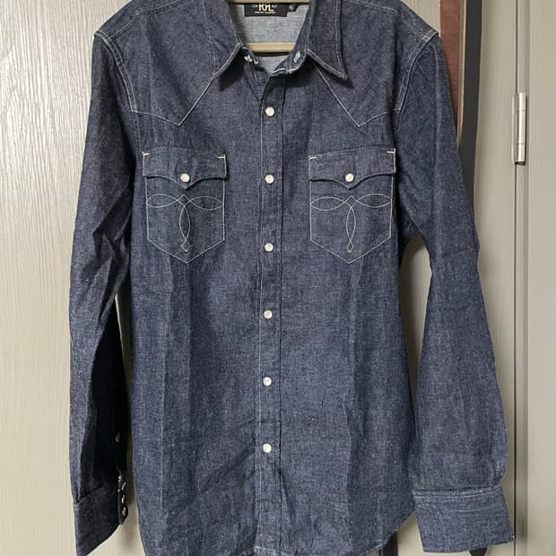 [L] RRL 데님 웨스턴 셔츠 