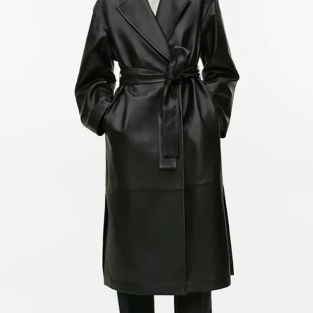 Arket leather coat size40