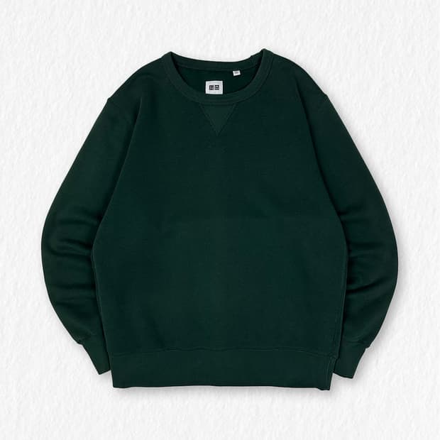 유니클로 스웻셔츠 그린