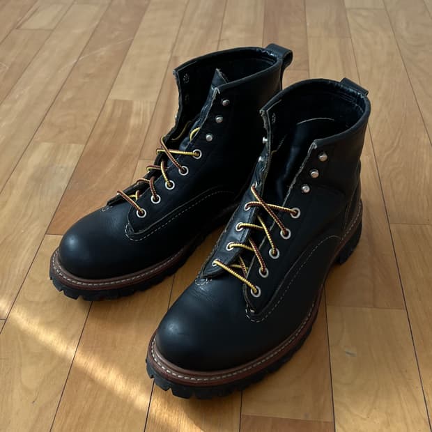 레드윙 라인맨 러그솔 블랙 #2935