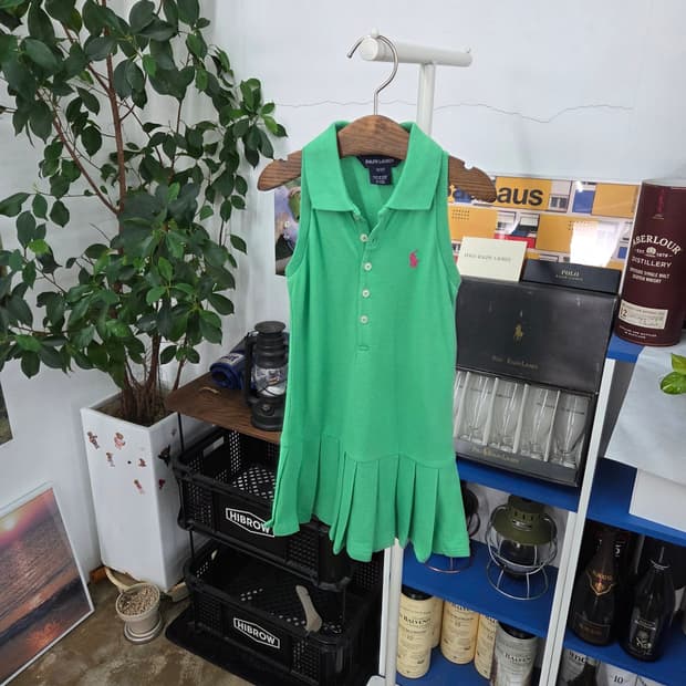 폴로랄프로렌 여아 피케 칼라 슬리브리스 원피스 새상품 3
