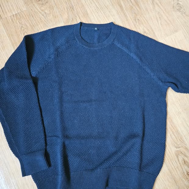 무인양품 와플 코튼니트 