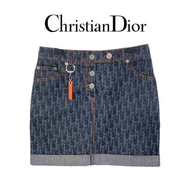 크리스찬 디올 오블리크 스커트