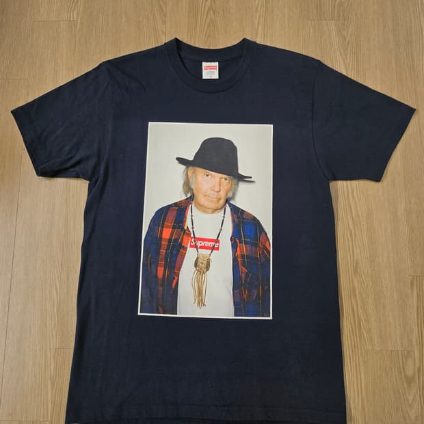 슈프림 닐영 15SS 반팔 네이비