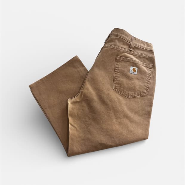 칼하트 브라운 워크 팬츠 릴렉스핏 38인치