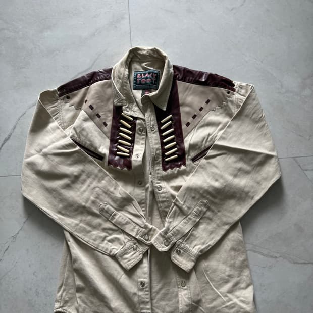 (L) Black Foot 웨스턴 셔츠