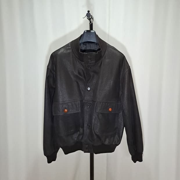 (택포) 메드 인 이태리 A-1 고트스킨 자켓 52 B334