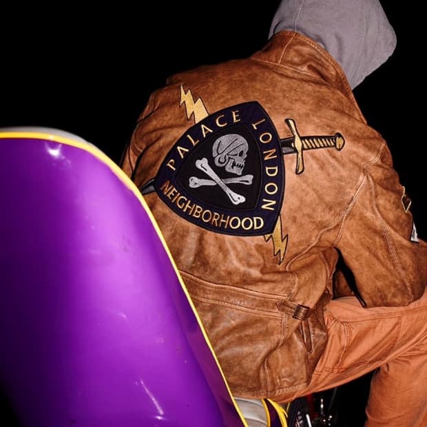 팔라스 x 네이버후드 바이커 레더 자켓 브라운 - 25FW L 새제품