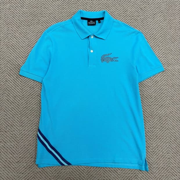 라코스테 로고 그래픽 피케티셔츠 v3225