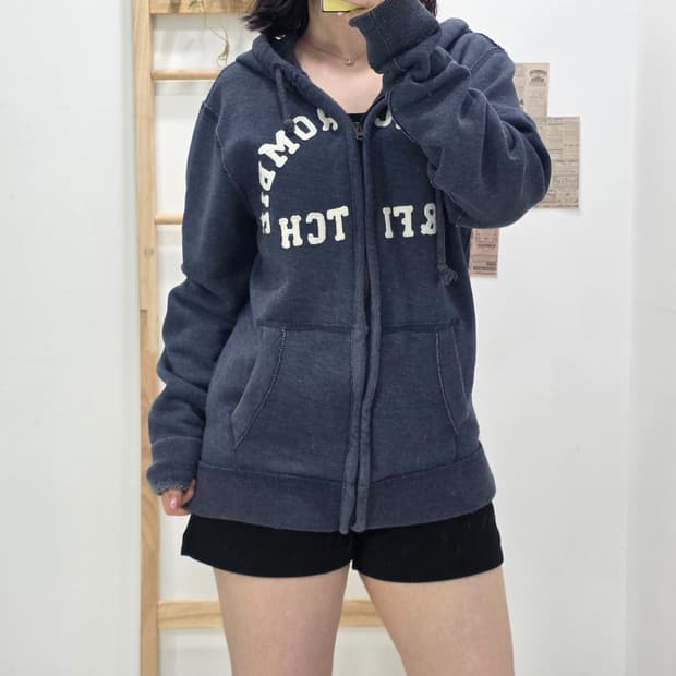 [프립]S/아베크롬비 후드집업 블루네이비