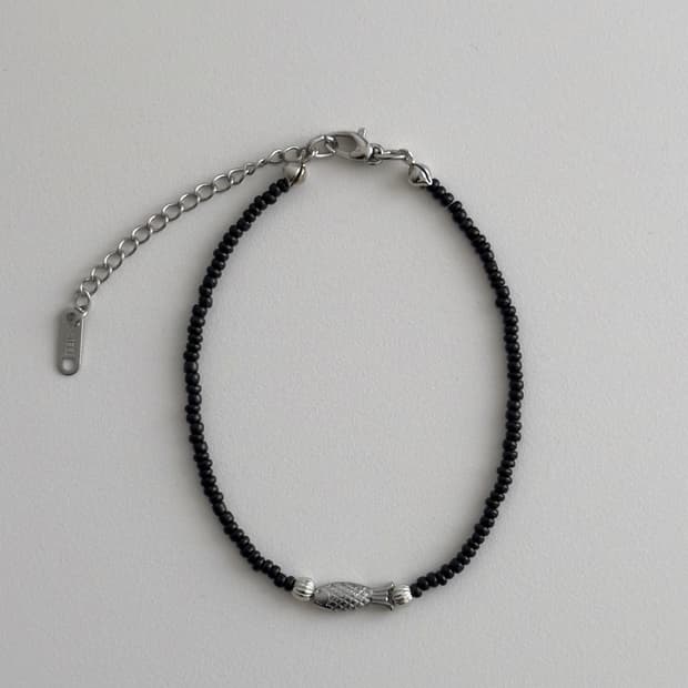 Silver fish bracelet