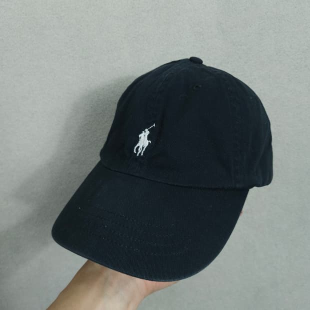 폴로 랄프 로렌 볼캡 블랙