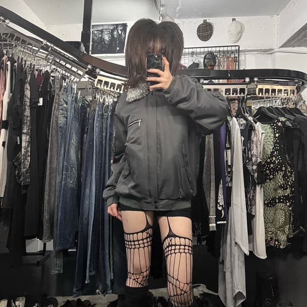 카라 퍼 MA-1 자켓