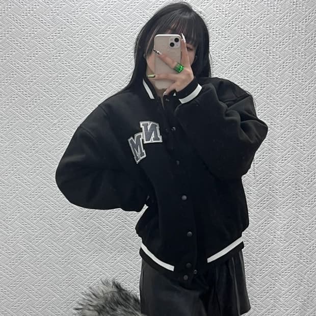 노메뉴얼 캐주얼 스트릿 바시티 자켓 L C08577