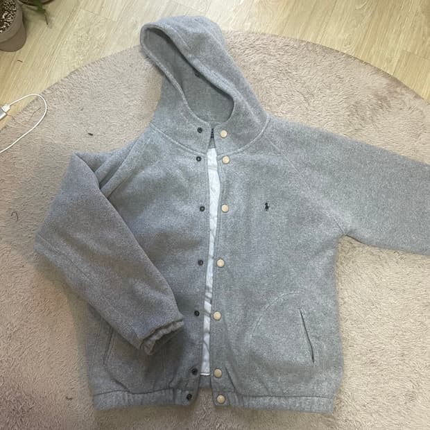 폴로 빅로고 스펠아웃 후리스 후드 90s