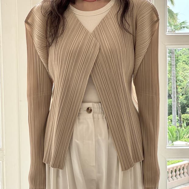 3/ 이세이미야케 플리츠플리즈 가디건