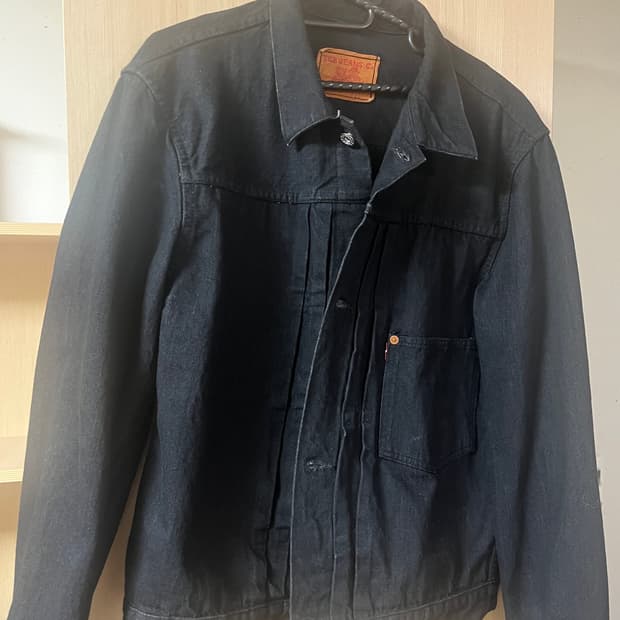 tcb jeans 블랙 데님 자켓 46