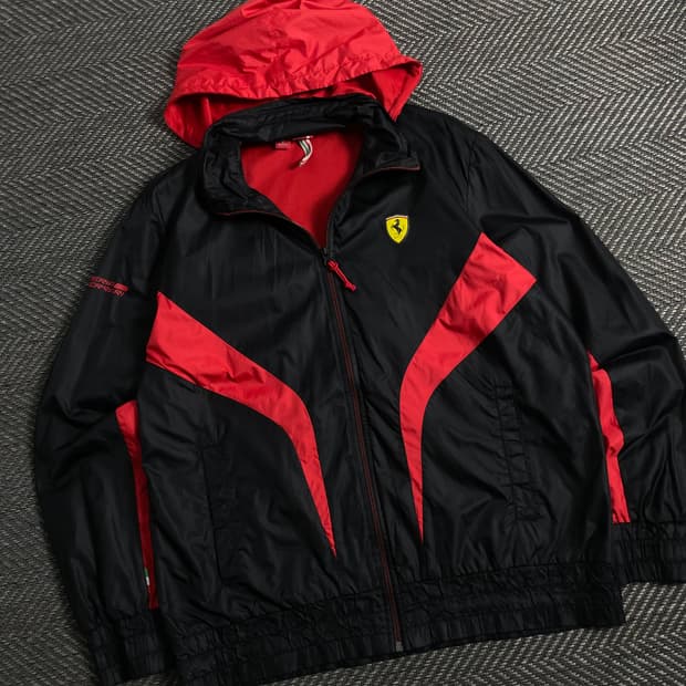 푸마 x 페라리 배색 레이싱 우븐 트랙 자켓y 3873