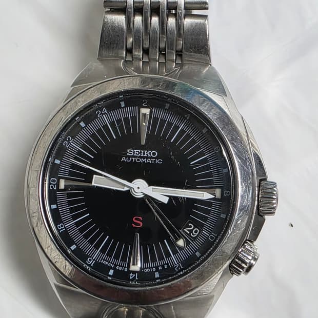 세이코 레드 알피니스트 오토매틱 빈티지 시계