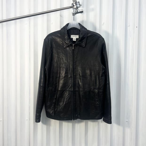 00s) CK lambskin single biker