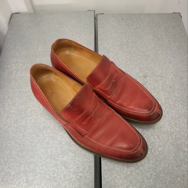 Saks Fitfh Avenue red loafers