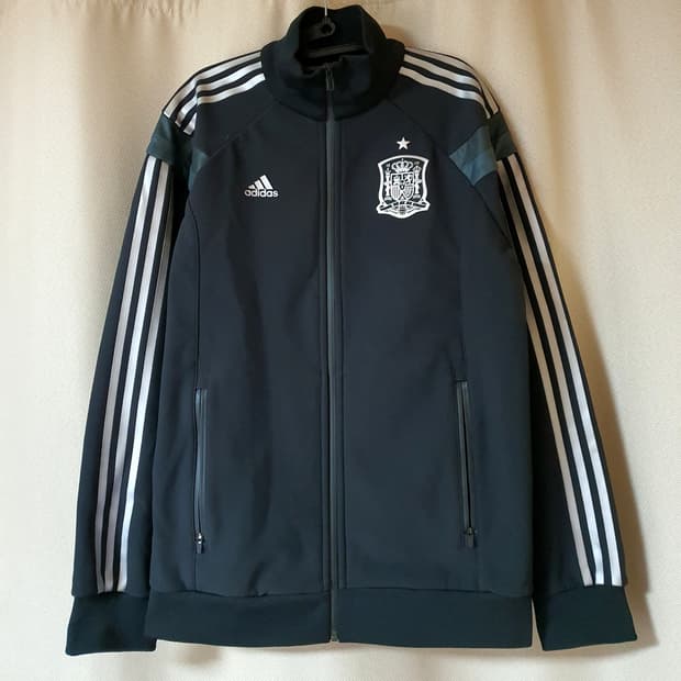 (새상품)아디다스 대장급 스페인 국대 앤섬 져지 자켓 100