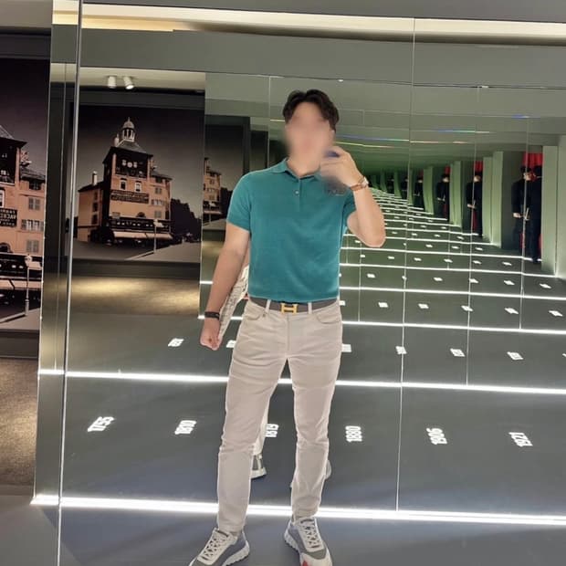 [정품] 수트서플라이 코튼실크 카라반팔 100