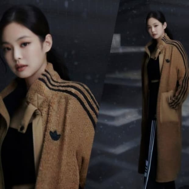 (85~100)XS☆우주매물 아디다스파이어버드[제니]리버시블 롱후리스점퍼
