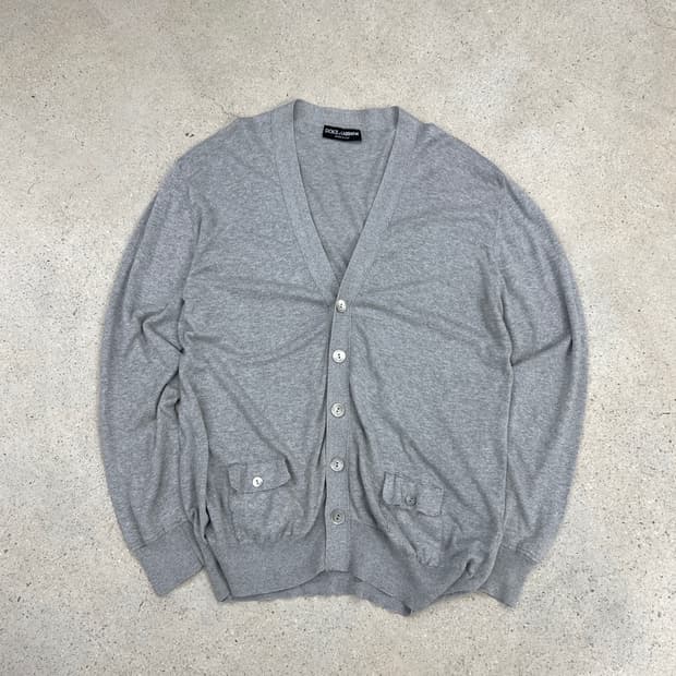 돌체앤가바나 00s 인사이드아웃 코튼 가디건