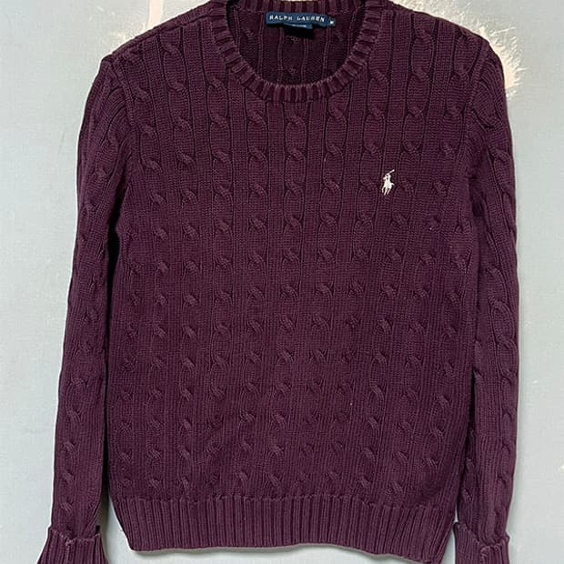 POLO 폴로 여자 꽈배기니트 겨울 캐주얼 S 90 55