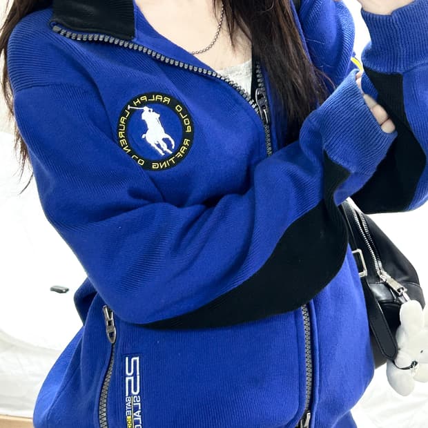 폴로 K1 카약 코발트블루 투웨이 니트집업