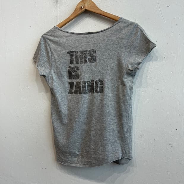 쟈딕앤볼테르 THIS IS ZADIG 언발 티셔츠 Made in JAPA