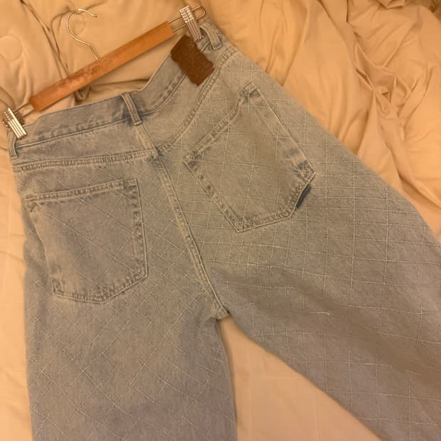 예스아이씨 퀄팅패턴 팬츠 m