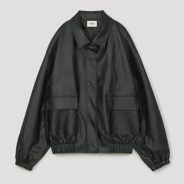 페스토 레더자켓 블랙