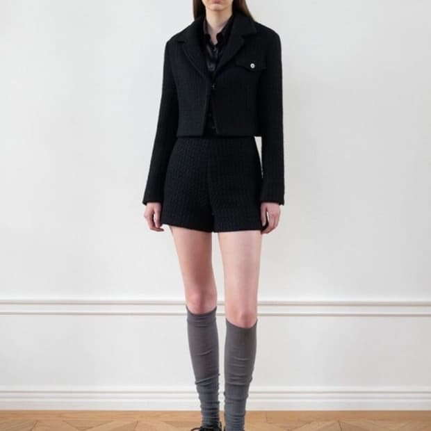 더티스 트위드 상의 자켓