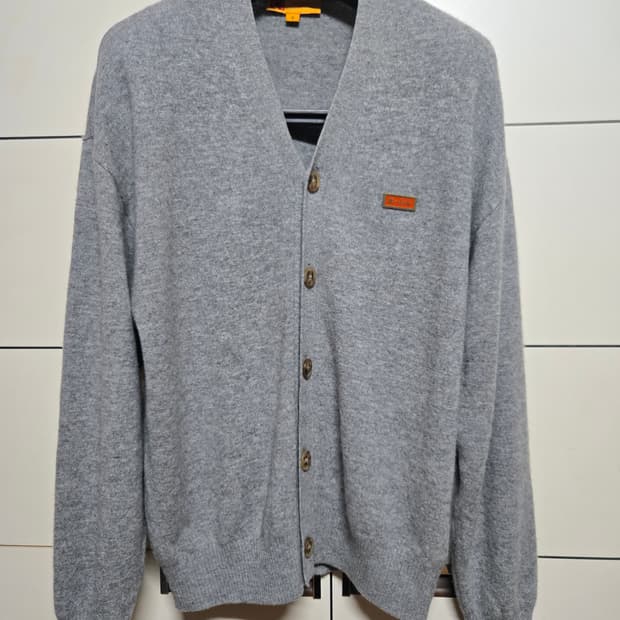 코닥 브이넥 울 가디건