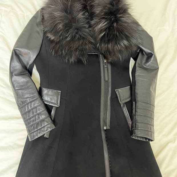 빈티지 퍼 코트