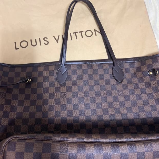 루이비통  다미에 네버플 gm 쇼퍼백