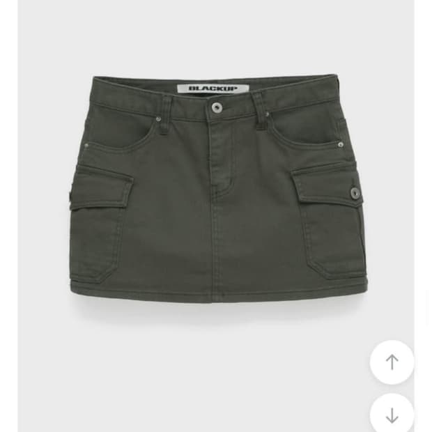 블랙업 카고 스커트 팬츠 치마바지