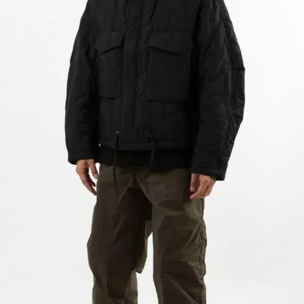 언어펙티드 퀼티드 셔츠 자켓