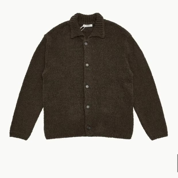 [L] 아모멘토 버튼업 가디건 브라운