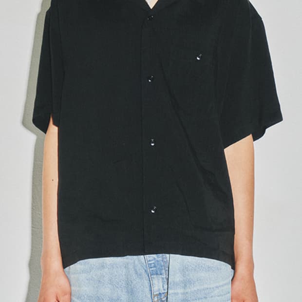토니웩 Cozy Linen Viscose Cuban-Collar Shir