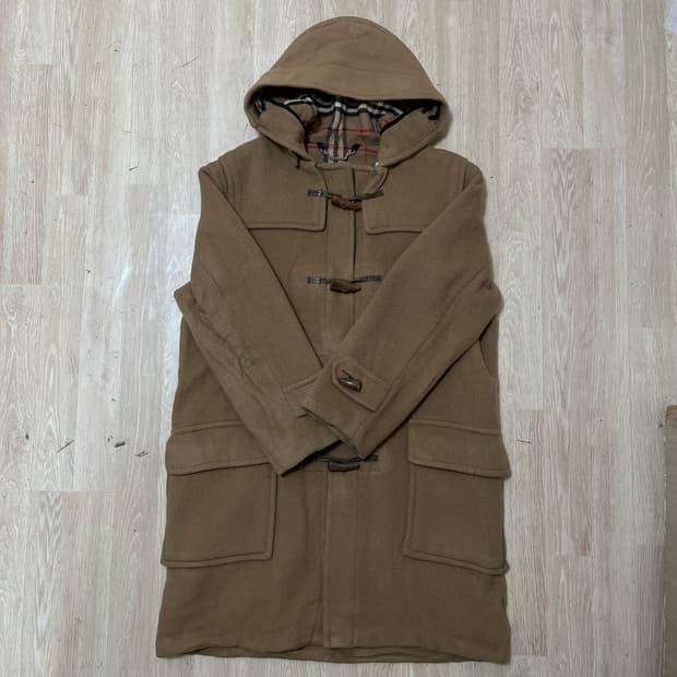 버버리 울 더플 베이지 떡볶이 코트 L(100)